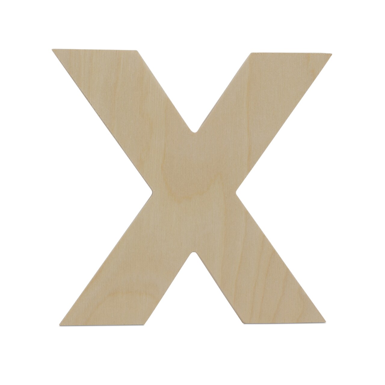 Wooden Letter X 12 inch or 8 inch, Unfinished Large Wood Letters for Crafts | Woodpeckers